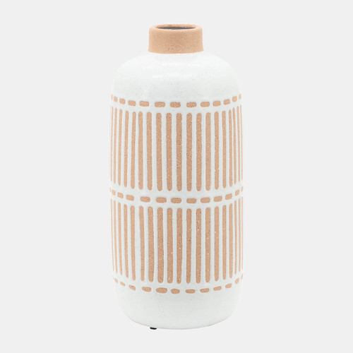 sagebrook home Cer 12" Round Aztec Vase Ivory Wishlist Create New