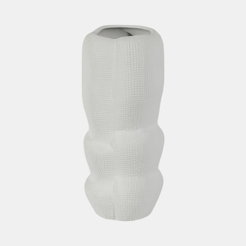 Sagebrook Home Cer 12" Waffle Texture Organic Vase White Wishlist Create New