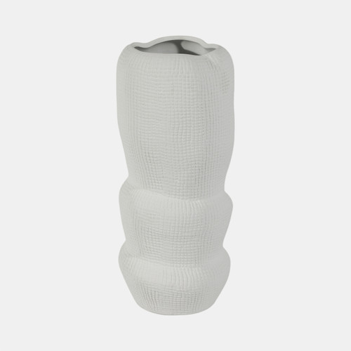 Sagebrook Home Cer 12" Waffle Texture Organic Vase White Wishlist Create New