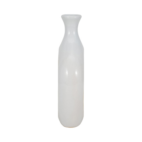 Sagebrook Home Cer 13"h 2-tone Scratched Oval Vase Wht/gld Wishlist Create New