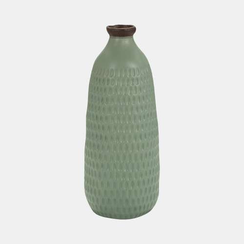 Sagebrook Home Cer 16"h Dimpled Vase Green Wishlist Create New