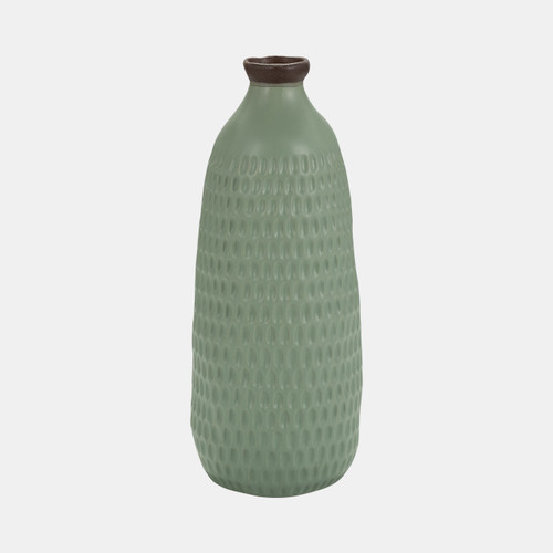 sagebrook home Cer 16"h Dimpled Vase Green Wishlist Create New