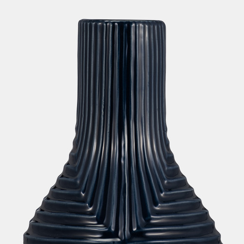Sagebrook Home Cer 16" Tribal Vase Navy Blue Wishlist Create New