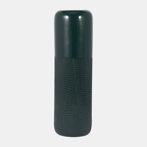 sagebrook home Cer 18"h Grooved Vase Forest Green Wishlist Create New