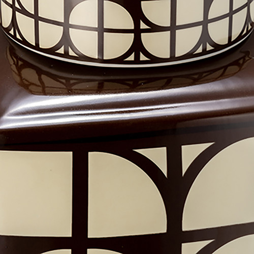 Sagebrook Home Cer 18"h Square Jar W/ Lid Java/cotton Wishlist Create New