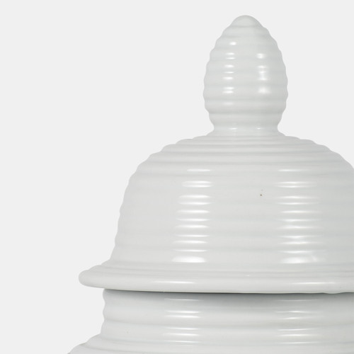 Sagebrook Home Cer 18" Ribbed Temple Jar White Wishlist Create New