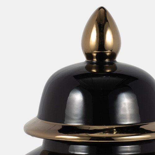 Sagebrook Home Cer 18" Temple Jar Black/gold Wishlist Create New