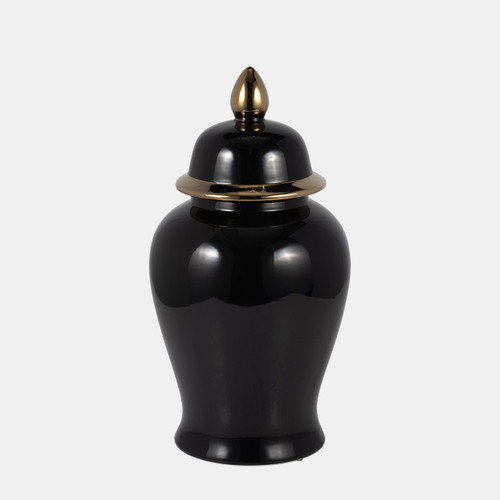 sagebrook home Cer 18" Temple Jar Black/gold Wishlist Create New