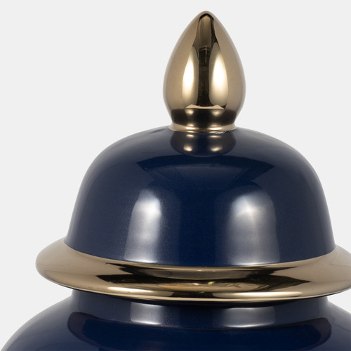 Sagebrook Home Cer 18" Temple Jar Navy/gold Wishlist Create New