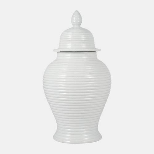 sagebrook home Cer 24" Ribbed Temple Jar White Wishlist Create New