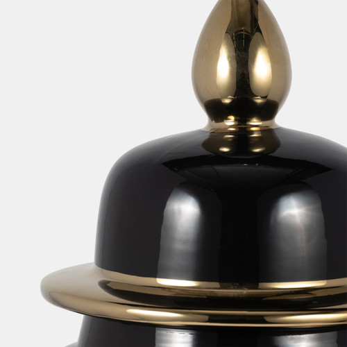 Sagebrook Home Cer 24" Temple Jar Black/gold Wishlist Create New