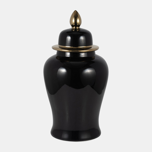 sagebrook home Cer 24" Temple Jar Black/gold Wishlist Create New