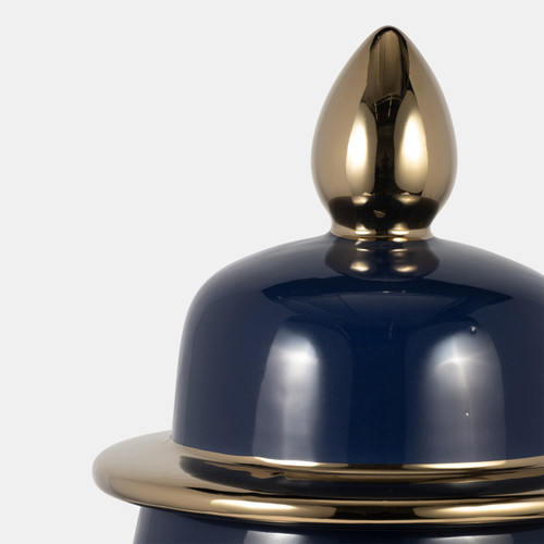 Sagebrook Home Cer 24" Temple Jar Navy/gold Wishlist Create New
