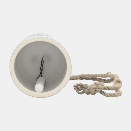 Sagebrook Home Cer 4" Hanging Bell Circles White/green Wishlist Create New