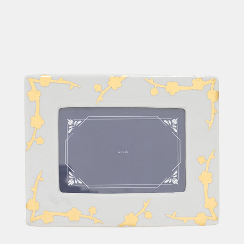 sagebrook home Cer 4x6 Cherry Blossom Photo Frame Gold/white Wishlist Create New