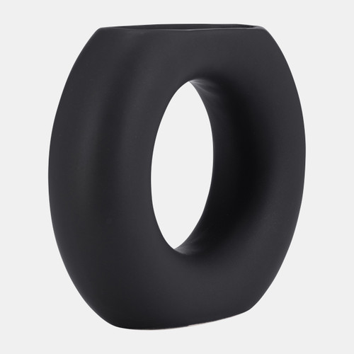 Sagebrook Home Cer 5" Donut Vase Black Wishlist Create New
