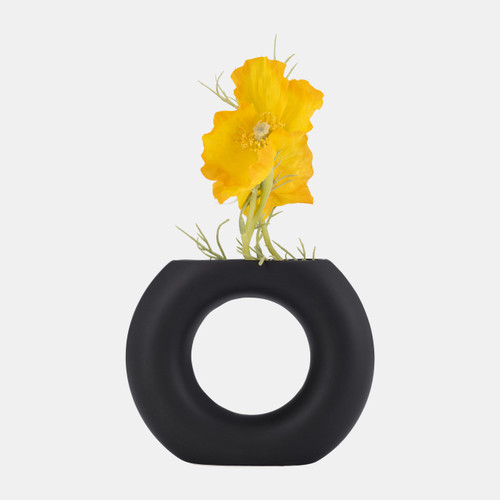 Sagebrook Home Cer 5" Donut Vase Black Wishlist Create New