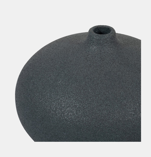 Sagebrook Home Cer 5" Round Volcanic Vase Denim Navy Blue Wishlist Create New