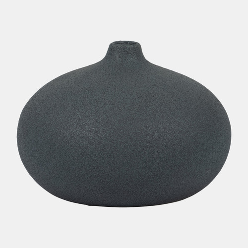 sagebrook home Cer 5" Round Volcanic Vase Denim Navy Blue Wishlist Create New
