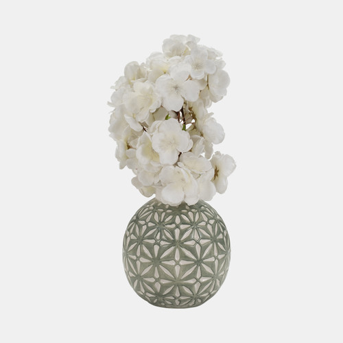 Sagebrook Home Cer 6" Daisy Vase Dark Sage Wishlist Create New