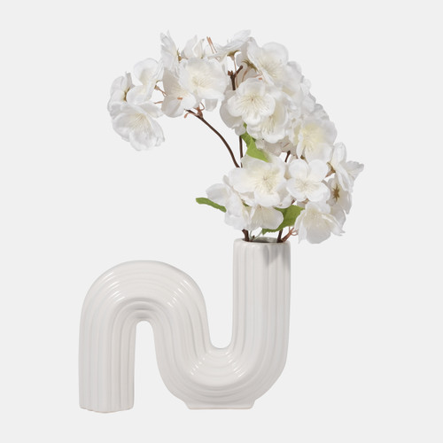Sagebrook Home Cer 6" Loopy Vase White Wishlist Create New