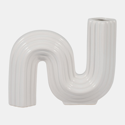 sagebrook home Cer 6" Loopy Vase White Wishlist Create New