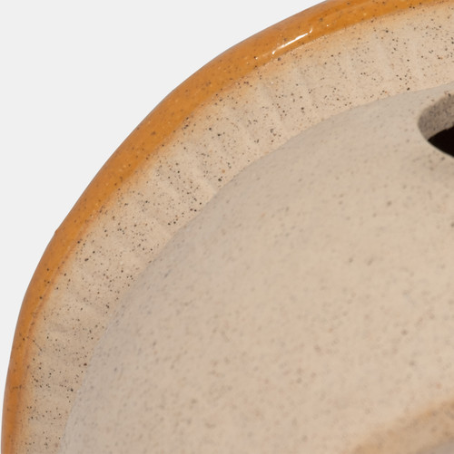 Sagebrook Home Cer 6" Round Bird Feeder Dark Orange Wishlist Create New