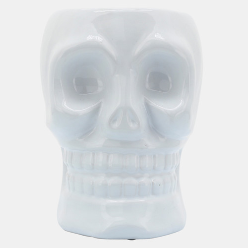 sagebrook home Cer 6" Skull Vase White Wishlist Create New