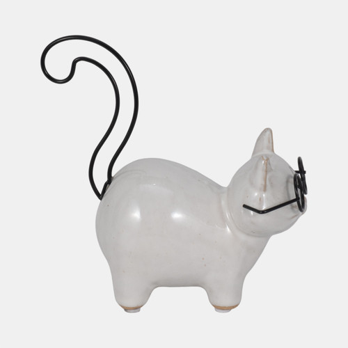 Sagebrook Home Cer 6" Standing Kitty White/black Wishlist Create New