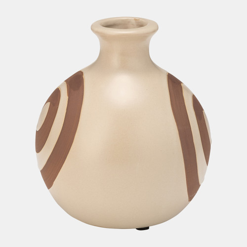 Sagebrook Home Cer 7"h Abstract Vase Irish Cream Wishlist Create New