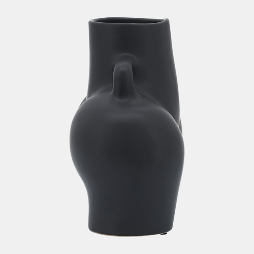Sagebrook Home Cer 7" Half Body Vase Black Wishlist Create New