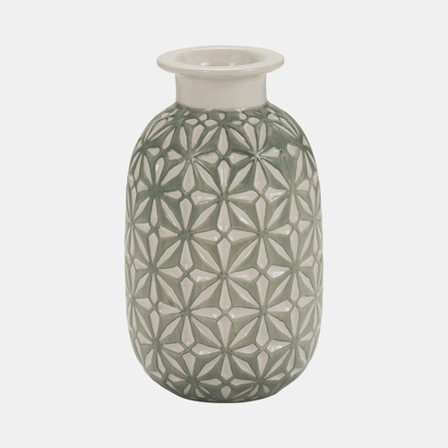 sagebrook home Cer 8" Daisy Vase Dark Sage Wishlist Create New