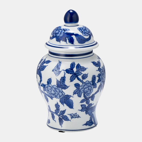 sagebrook home Cer 8"h Temple Jar Blue/white Wishlist Create New