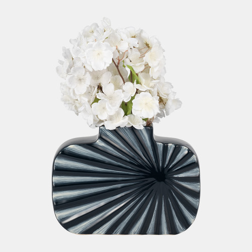 Sagebrook Home Cer 8"h Textured Vase Nvy Blue/cream Wishlist Create New