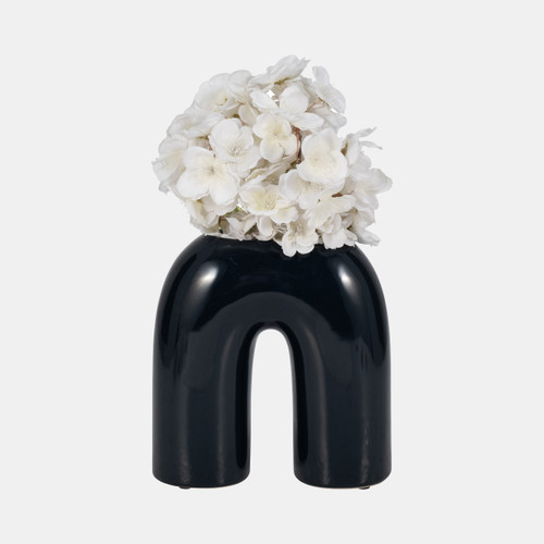 Sagebrook Home Cer 8" Horseshoe Vase Navy Blue Wishlist Create New