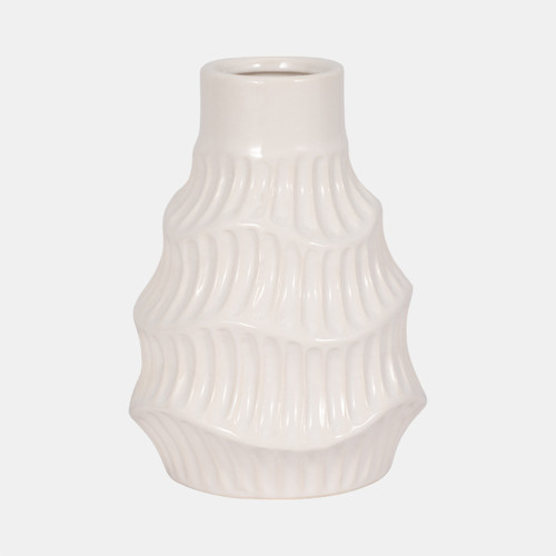 sagebrook home Cer 8" Wavy Vase White Wishlist Create New