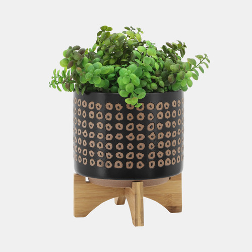 Sagebrook Home Cer S/2 5/8" Planter On Stand Brown Wishlist Create New