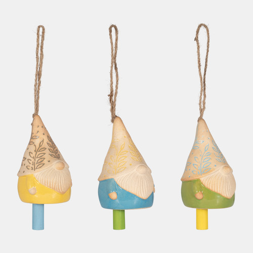 Sagebrook Home Cer S/3 Gnome Bells Multi Wishlist Create New