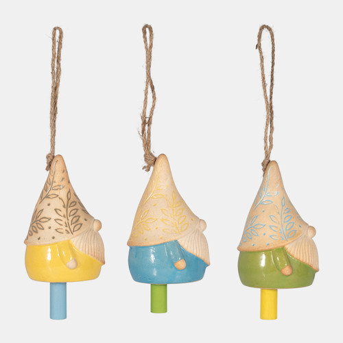 Sagebrook Home Cer S/3 Gnome Bells Multi Wishlist Create New