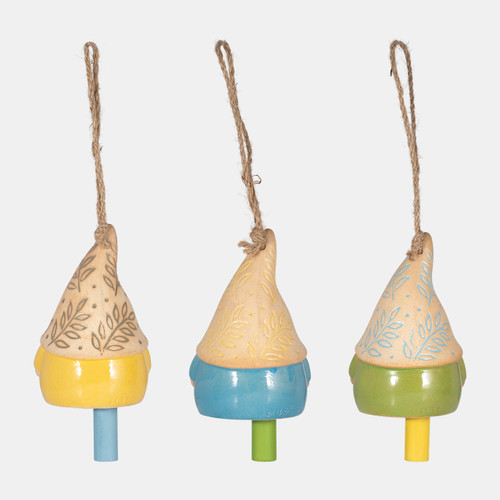 Sagebrook Home Cer S/3 Gnome Bells Multi Wishlist Create New