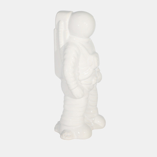 Sagebrook Home Ceramic 12" Astronaut Statuette White Wishlist Create New