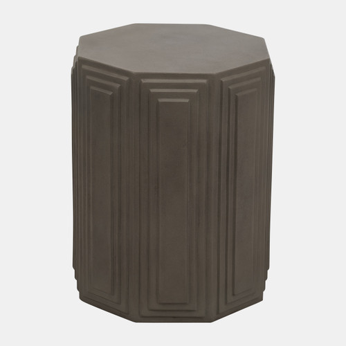 sagebrook home Concrete 18" Geometric Accent Table Dark Grey Wishlist Create New