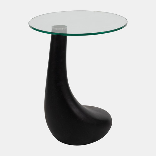 Sagebrook Home Concrete 22" Golf Club Base W/glass Top Accent Ta Wishlist Create New