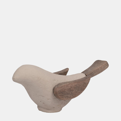 Sagebrook Home Ecomix 10" Bird Deco Ivory Wishlist Create New