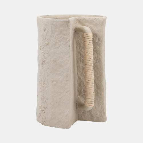 Sagebrook Home Ecomix 12" Crafted Vase W Handle Ivory Wishlist Create New