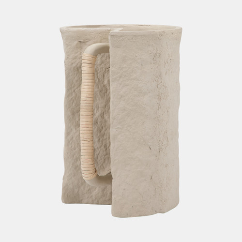 sagebrook home Ecomix 12" Crafted Vase W Handle Ivory Wishlist Create New