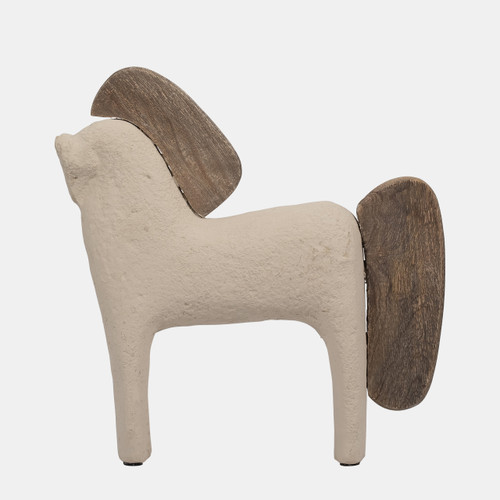sagebrook home Ecomix 12" Horse Deco Ivory Wishlist Create New