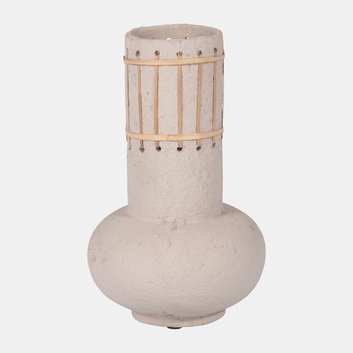sagebrook home Ecomix 12" Top Weave Nomad Vase Ivory Wishlist Create New