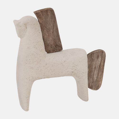 sagebrook home Ecomix 14" Horse Deco Ivory Wishlist Create New