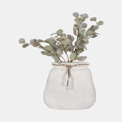 Sagebrook Home Ecomix 16"h Vase W/ Jute Detail White Wishlist Create New